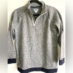 NWT Old Navy Boys XXL (18) Raglan Quarter Zip